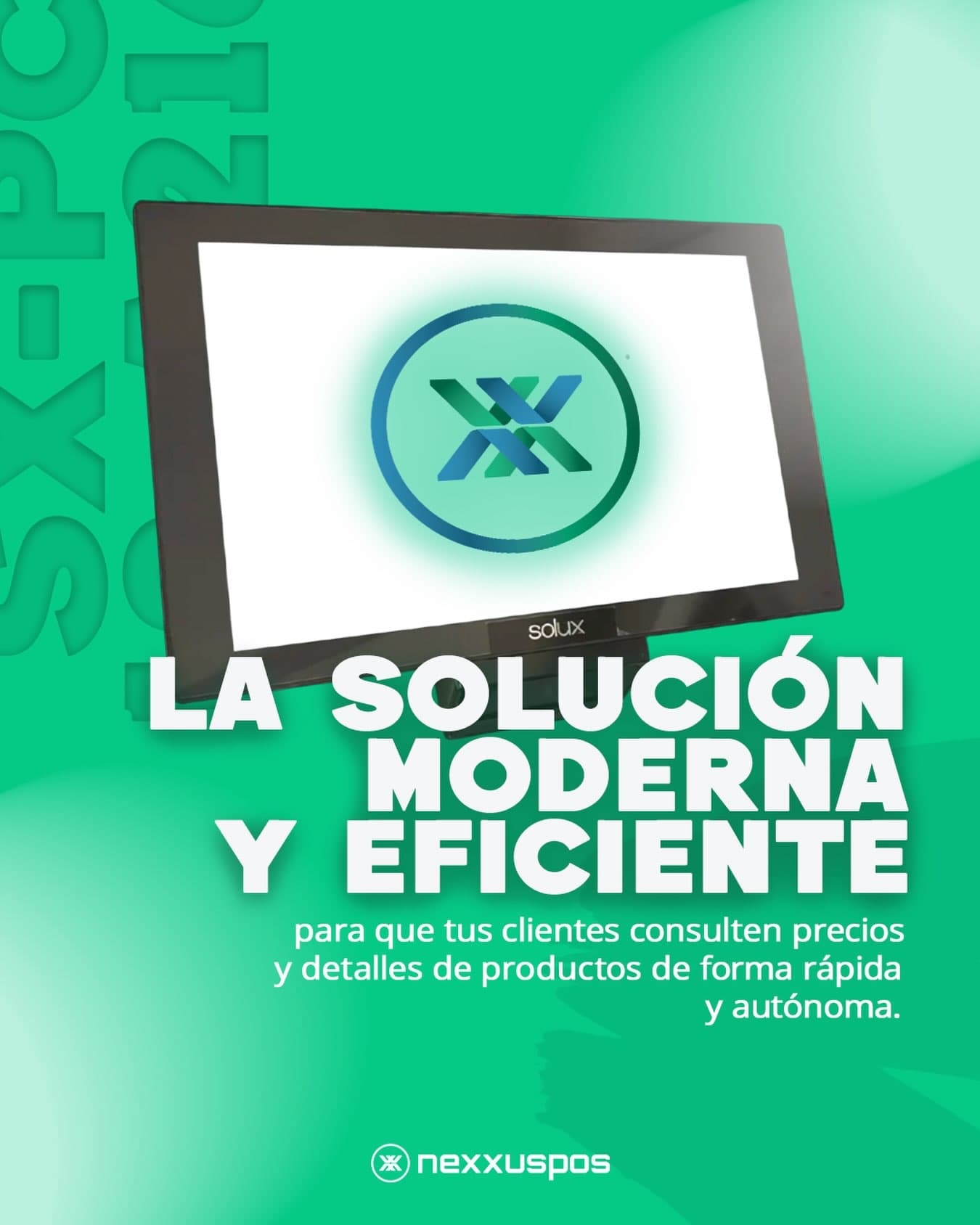 Verificador de precios SX-PC 10-A216 disponible con Nexxus POS